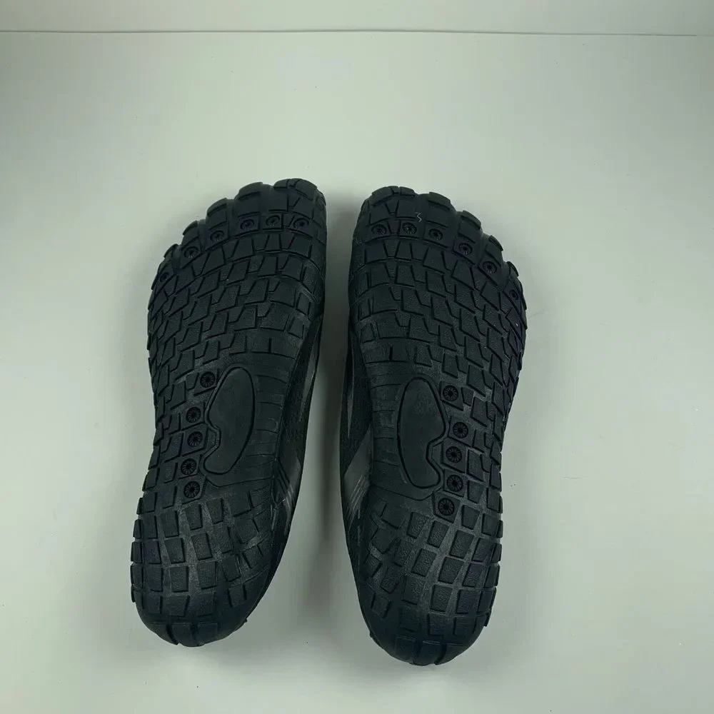 Sport-X Water Shoes Mens 42 Black Elastic Laces Surf Walking Beach Barefoot Pool
